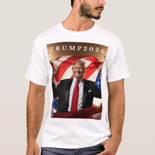 Trump 2024: durf en trots t-shirt (Voorkant)