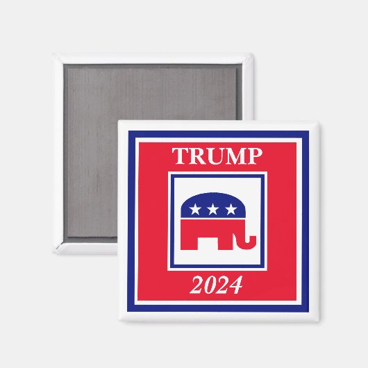 TRUMP 2024 Elephant Election Magnet (Voorkant / Achterkant)