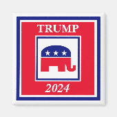 TRUMP 2024 Elephant Election Magnet (Voorkant)