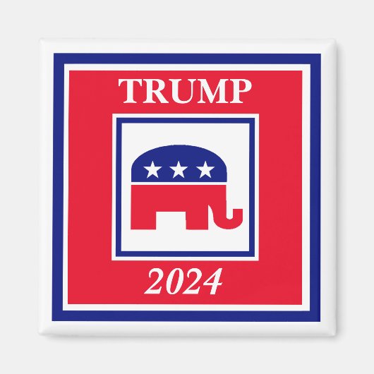 TRUMP 2024 Elephant Election Magnet (Voorkant)