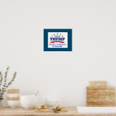Trump 2024 Faith Family Freedom Poster (Keuken)