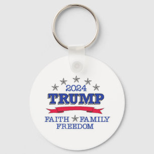 Trump 2024 Faith Family Freedom Sleutelhanger