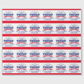 Trump 2024 Faith, Family, Freedom Wrapping Paper Cadeaupapier (Vlak)