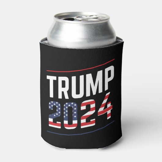 Trump 2024 Fan Design  Blikjeskoeler (Blikje Voorkant)