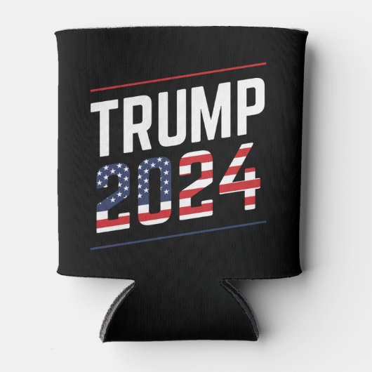 Trump 2024 Fan Design Blikjeskoeler (Voorkant)