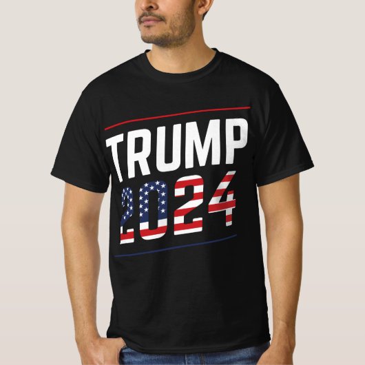 Trump 2024 Fan Design  T-shirt (Voorkant)