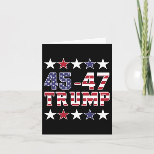 Trump 2024 Fight Fist Pump US Flag Mega Kaart (Voorkant)
