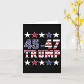 Trump 2024 Fight Fist Pump US Flag Mega Kaart (Gele Bloem)