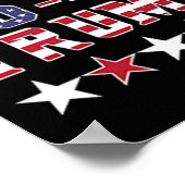 Trump 2024 Fight Fist Pump US Flag  Mega Poster (Hoek)