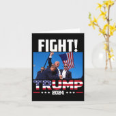Trump 2024 Fight Fist Rally Trump Rally 2024 Ameri Kaart (Gele Bloem)