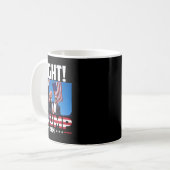 Trump 2024 Fight Fist Rally Trump Rally 2024 Ameri Koffiemok (Voorkant links)
