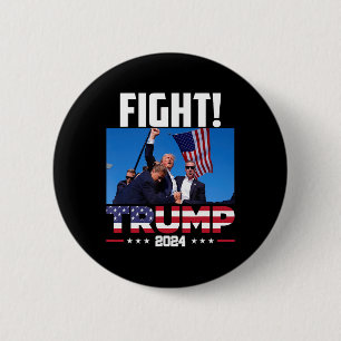 Trump 2024 Fight Fist Rally Trump Rally 2024 Ameri Ronde Button 5,7 Cm