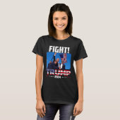 Trump 2024 Fight Fist Rally Trump Rally 2024 Ameri T-shirt (Voorkant volledig)