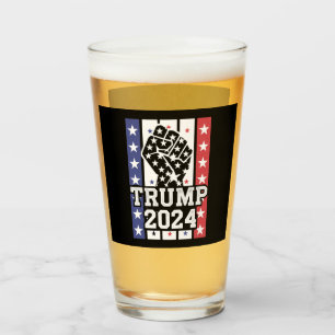 Trump 2024 Fist Outlaw Hillbilly J.D.Vance 2024 Glas