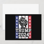 Trump 2024 Fist Outlaw Hillbilly J.D.Vance 2024 Kaart (Voorkant / Achterkant)