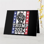 Trump 2024 Fist Outlaw Hillbilly J.D.Vance 2024 Kaart (Gele Bloem)