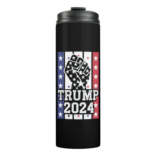 Trump 2024 Fist Outlaw Hillbilly J.D.Vance 2024 Thermosbeker (Voorkant)