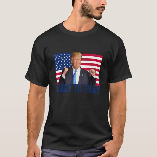 Trump 2024 Flag 45 47 Verkiezingen redden Amerika  T-shirt (Voorkant)