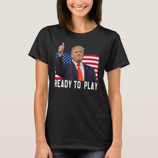 Trump 2024 Flag 45 47 Verkiezingen redden Amerika  T-shirt (Voorkant)