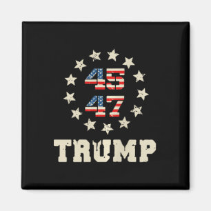 Trump 2024 Flag (op de rug) Take America Back Trum Magneet