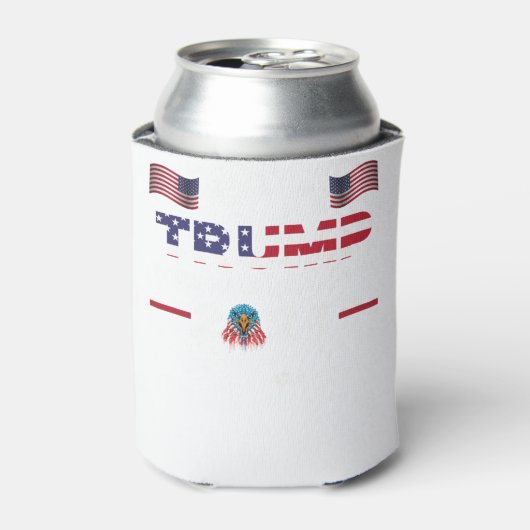 Trump 2024 flag take America back mannen women - T Blikjeskoeler (Blikje Voorkant)