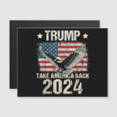 Trump 2024 flag take America back men women Trump (Voorkant / Achterkant)