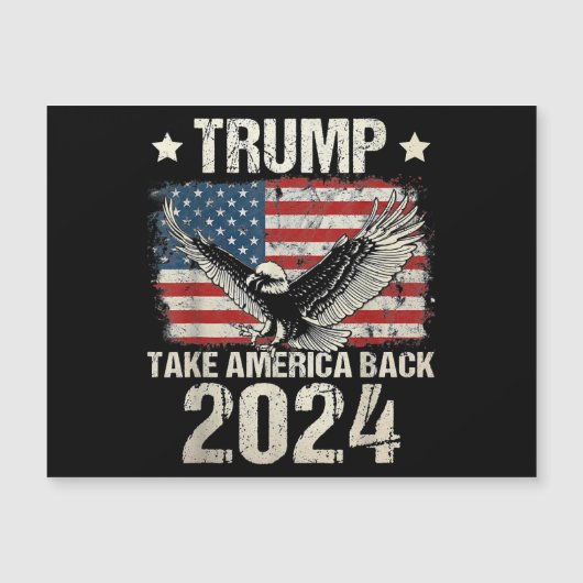 Trump 2024 flag take America back men women Trump (Voorkant)