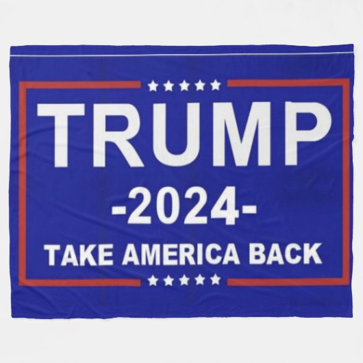 TRUMP 2024 FLEECE DEKEN (Voorkant (Horizontaal))