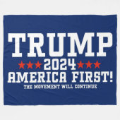 TRUMP 2024 FLEECE DEKEN (Voorkant (Horizontaal))