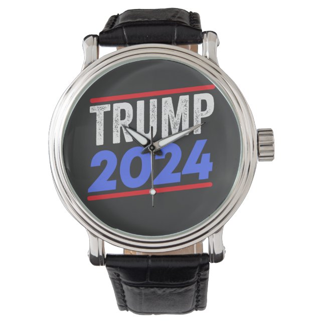 Trump 2024 for President Donald Jr. Maga Election Horloge (Voorkant)