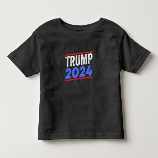 Trump 2024 for President Donald Jr. Maga Election Kinder Shirts (Voorkant)