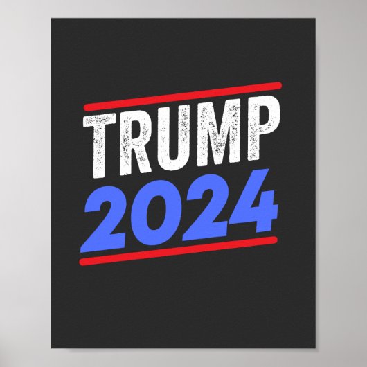 Trump 2024 for President Donald Jr. Maga Election Poster (Voorkant)