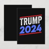 Trump 2024 for President Donald Jr. Maga Election Save The Date (Voorkant / Achterkant)