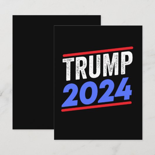 Trump 2024 for President Donald Jr. Maga Election Save The Date (Voorkant / Achterkant)