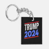 Trump 2024 for President Donald Jr. Maga Election Sleutelhanger (Voorkant Links)