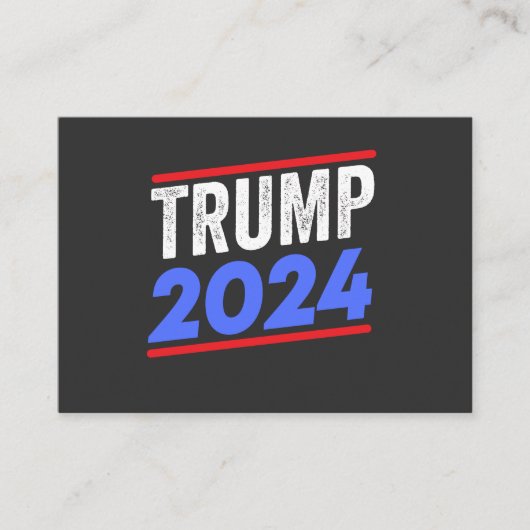 Trump 2024 For President Donald Jr. Maga Election Visitekaartje (Voorkant)