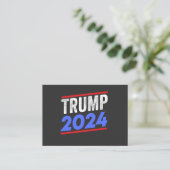 Trump 2024 For President Donald Jr. Maga Election Visitekaartje (Staand voorkant)