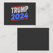 Trump 2024 For President Donald Jr. Maga Election Visitekaartje (Voorkant / Achterkant)