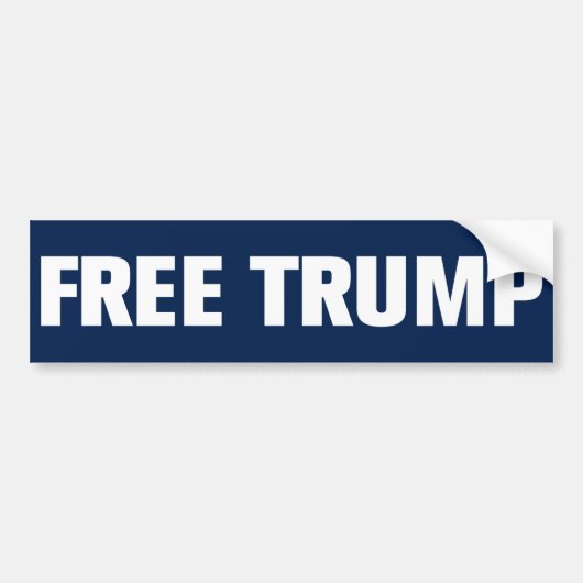 Trump 2024 Free Trump Bumpersticker (Voorkant)