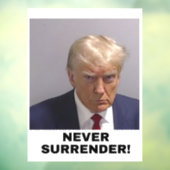 Trump 2024 geeft zich nooit over raamsticker (Vel 3)