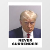 Trump 2024 geeft zich nooit over raamsticker (Vel)