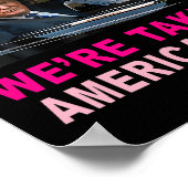 Trump 2024 Get in Loser We nemen Amerika terug Poster (Hoek)