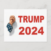 Trump 2024 gevecht briefkaart (Voorkant)