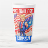 TRUMP 2024 GEVECHT LATTE MOK (Voorkant)