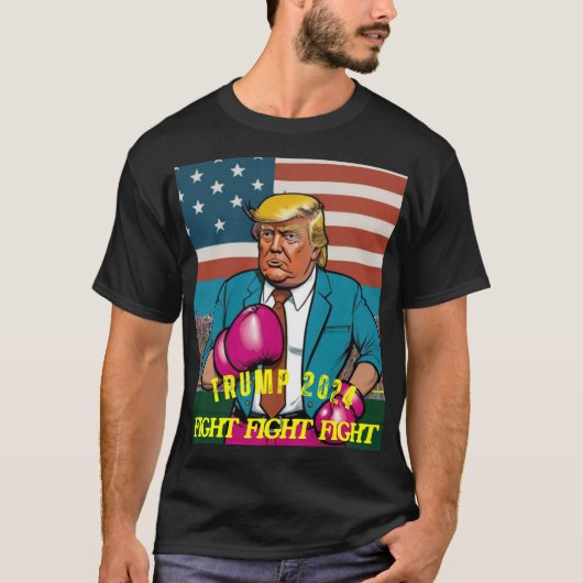 TRUMP 2024 GEVECHT T-SHIRT (Voorkant)