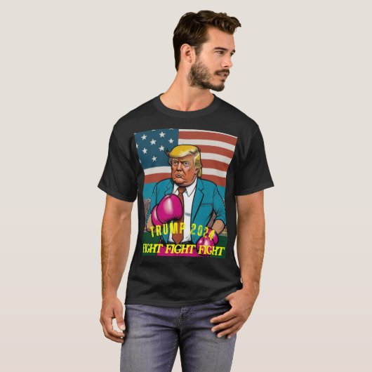 TRUMP 2024 GEVECHT T-SHIRT (Voorkant volledig)