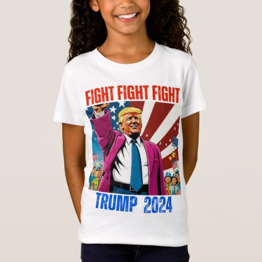 TRUMP 2024 GEVECHT T-SHIRT (Voorkant)