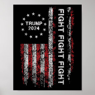 Trump 2024 gevecht - Trump President Ele Poster