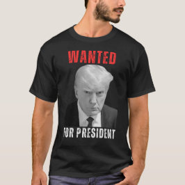 Trump 2024 Gezocht voor President House Flag T-shirt