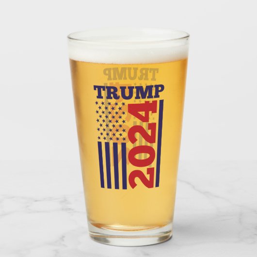 Trump 2024 glas (Voorkant gevuld)